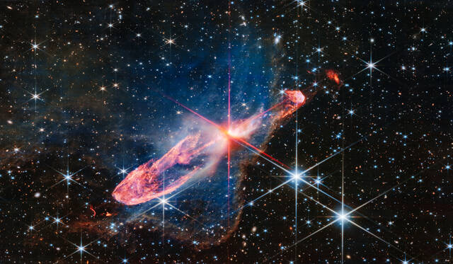 詹姆斯·韦伯太空望远镜拍摄了活跃形成的恒星的非常详细的红外图像