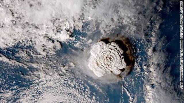 汤加火山喷发获确认为有仪器记录的大气层内发生的“最大爆炸”
