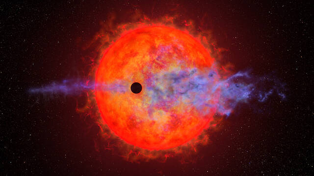 哈勃太空望远镜观测到蒸发的行星打嗝