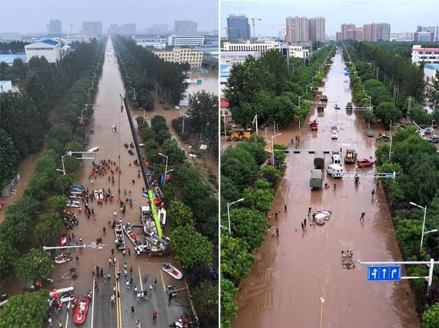 涿州灾后修复：主城区积水退去，清淤排涝消杀展开