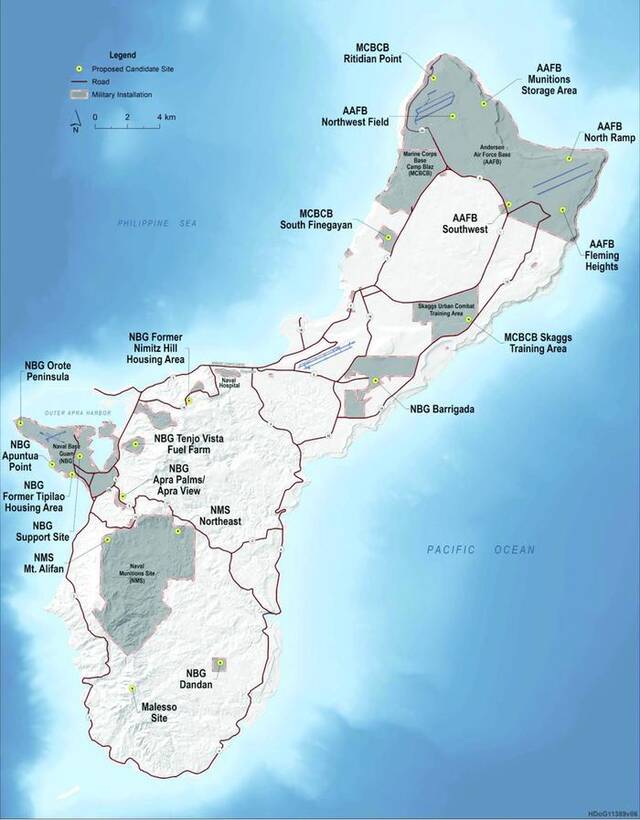 美军拟在关岛新建20处防空反导设施（美国导弹防御局网站）