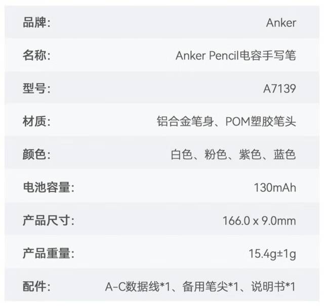 安克推出 iPad 手写笔：倾斜书写、全局防误触，148 元