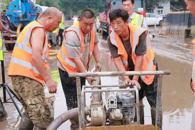 中国五矿所属中冶天工抢修涿州污水处理厂西厂区