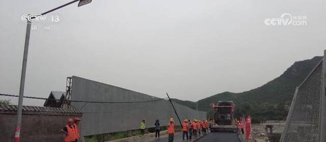 损毁长度达4.5公里 北京109国道门头沟段保通收尾可临时通行