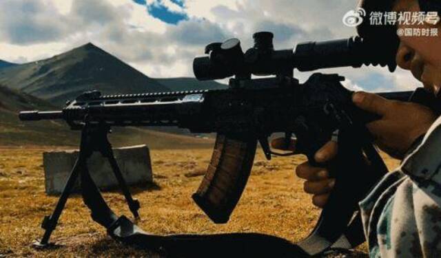 图片说明：QBU191精准步枪国防时报视频截图