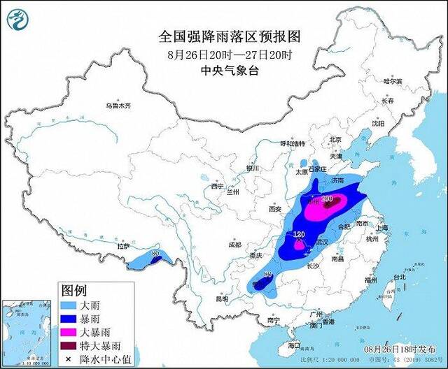 暴雨黄色预警：河南东部、安徽北部等地局地有特大暴雨