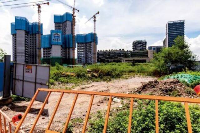 8月22日，广东佛山市，碧桂园正在建设中的住宅楼。图/视觉中国