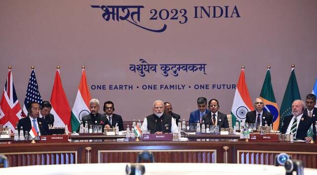 ▲当地时间2023年9月9日，印度新德里，二十国集团领导人第十八次峰会在国际会议展览中心开幕。图/ICphoto