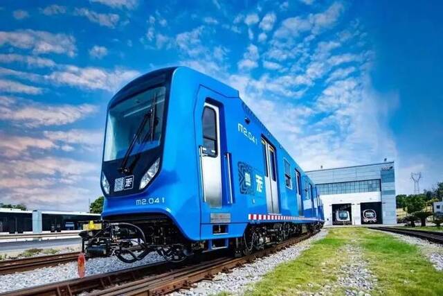墨西哥城首列“中国造”轻轨列车在中国中车下线