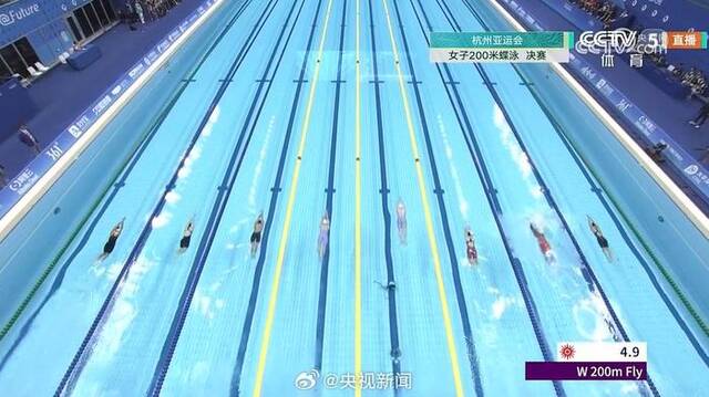游泳首金！张雨霏夺得女子200米蝶泳冠军