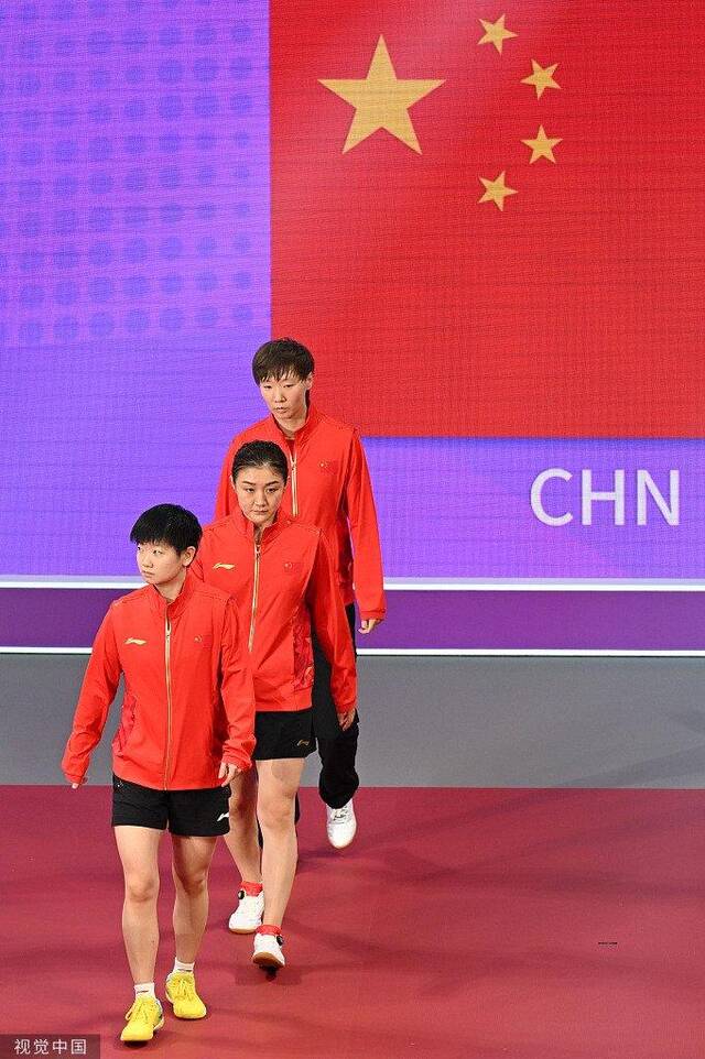 中国队夺得杭州亚运会乒乓球女子团体金牌