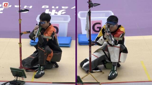 杜林澍夺得杭州亚运会男子50米步枪3种姿势金牌