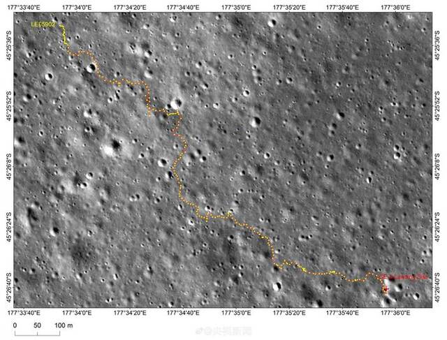 玉兔二号月球车最新路线图公布