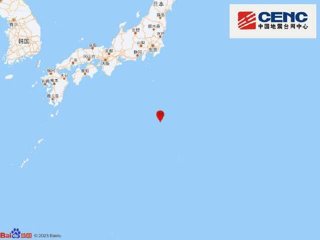 日本本州东南海域发生6.0级地震，震源深度20千米
