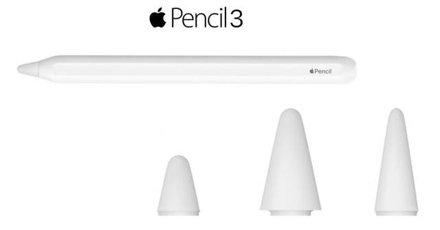 苹果第三代 Apple Pencil 消息汇总：配有 3 种磁性可吸附笔尖