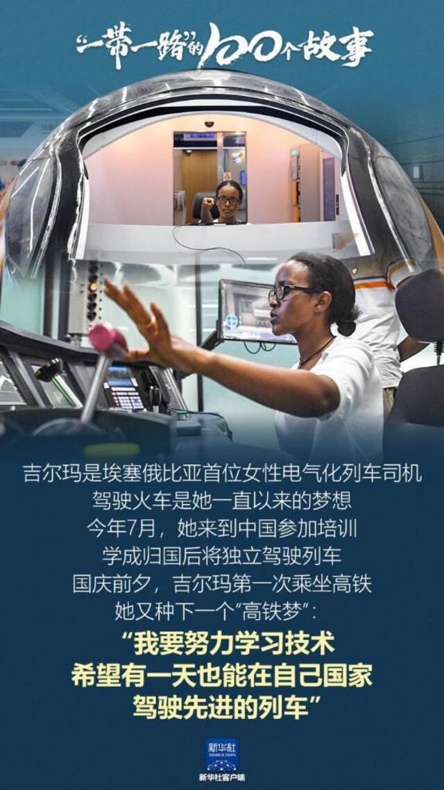 “一带一路”的100个故事丨“我要努力学习技术，希望有一天也能在自己国家驾驶先进的列车”