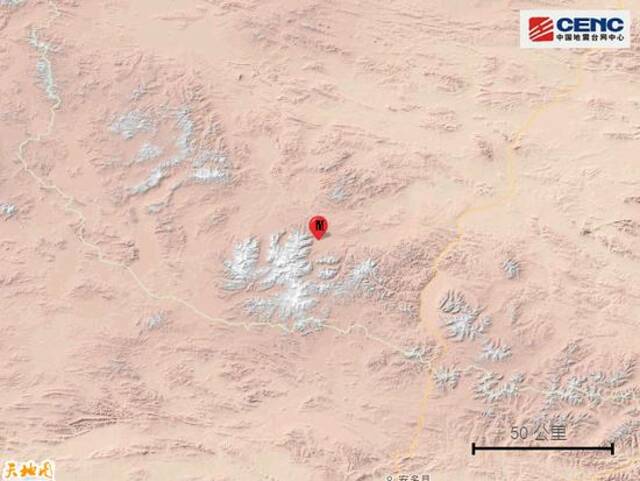 青海海西州唐古拉地区发生4.7级地震，震源深度10千米