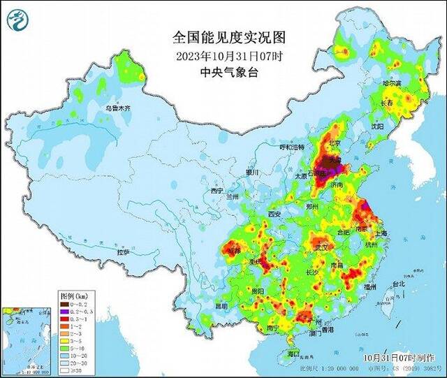 中央气象台：未来三天华北一带霾天气持续，11月上旬冷空气活动趋于频繁