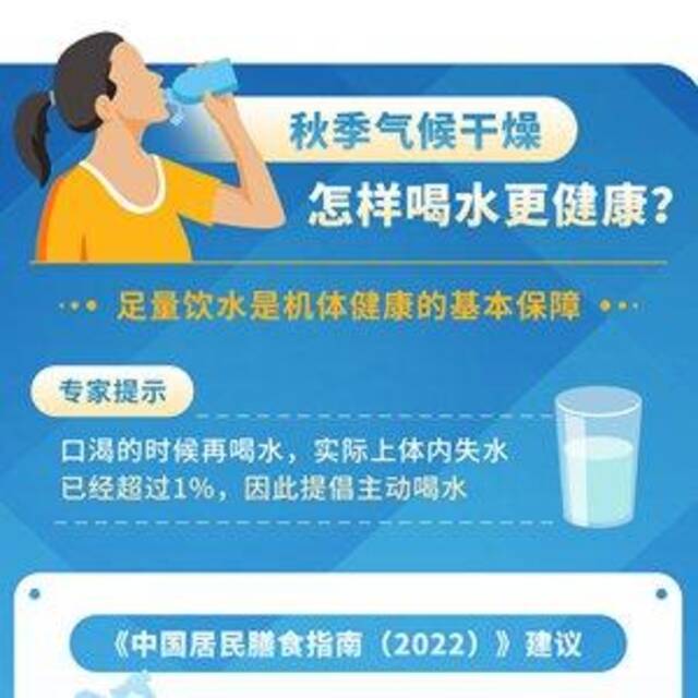 新华全媒+丨秋季气候干燥，怎样喝水更健康？