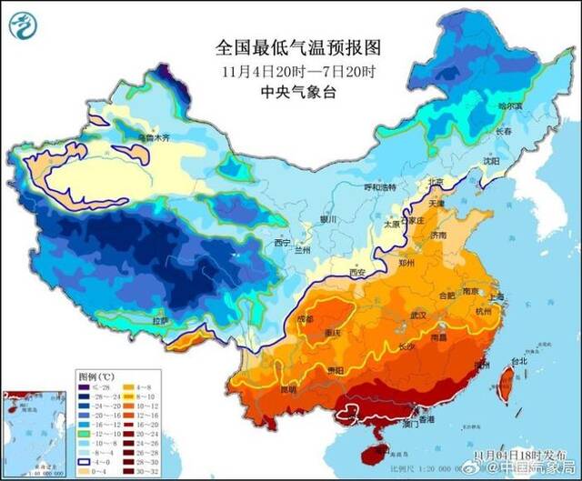 今年下半年首个暴雪橙色预警发布，中国气象局升级三级应急响应