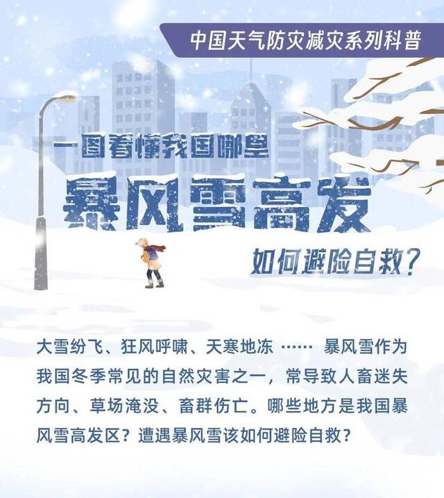 暴风雪已至！东北进入最强降雪时段 一图看懂我国哪里暴风雪高发