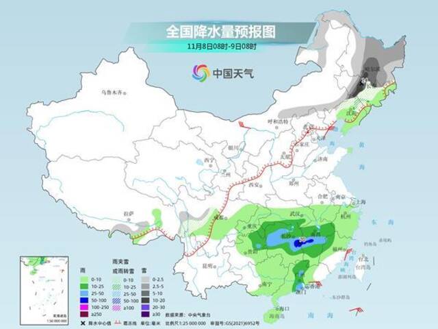 东北降雪频繁江南雨水发展 本周还将有两股冷空气影响我国