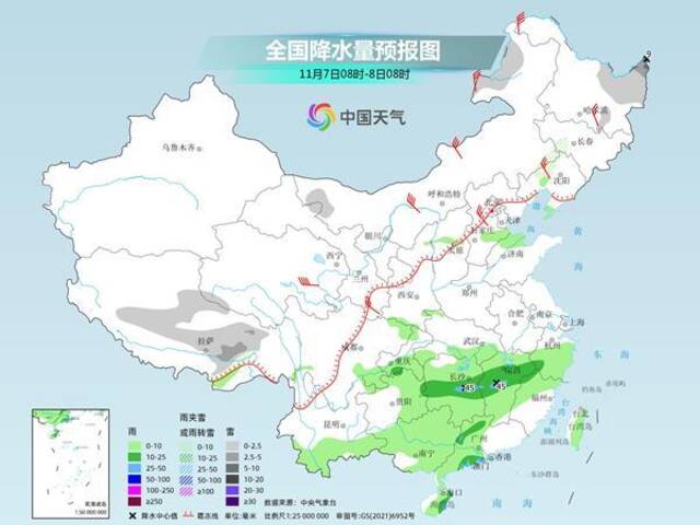 东北降雪频繁江南雨水发展 本周还将有两股冷空气影响我国