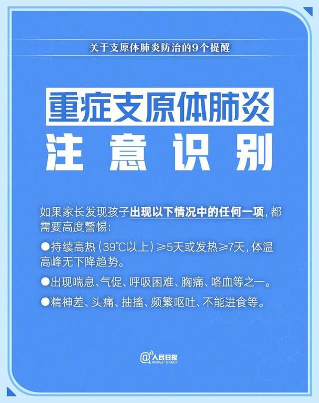 今年肺炎支原体感染呈现低龄化趋势，防治的9个提醒请收好