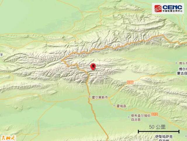 新疆伊犁州霍尔果斯市发生4.0级地震