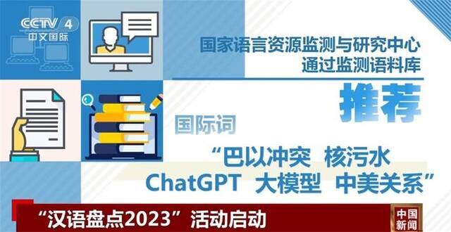 “汉语盘点2023”活动启动 “新、复、合、兴、路”成为国内推荐字