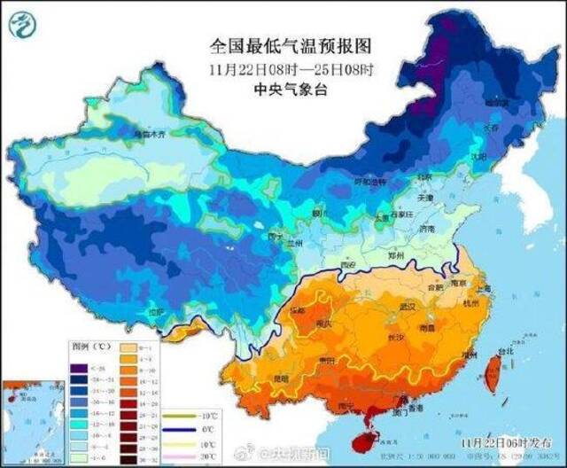 多地进入寒潮影响核心时段 我国有地方气温降到零下30度