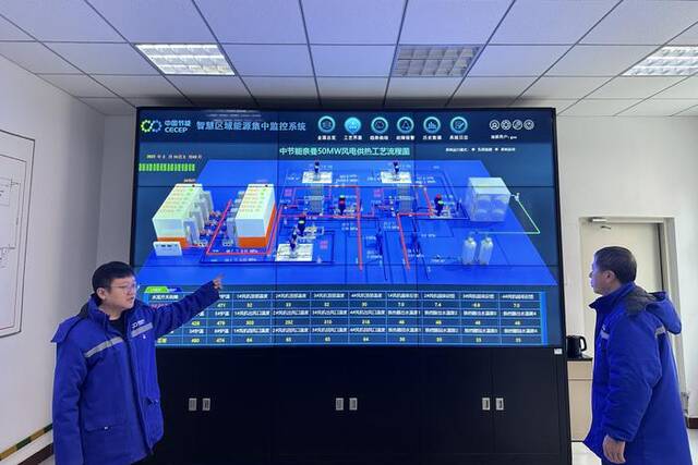 中国节能所属风电河南区域公司永兴风电场密切关注奈曼泰和新城供热站供热系统运行参数