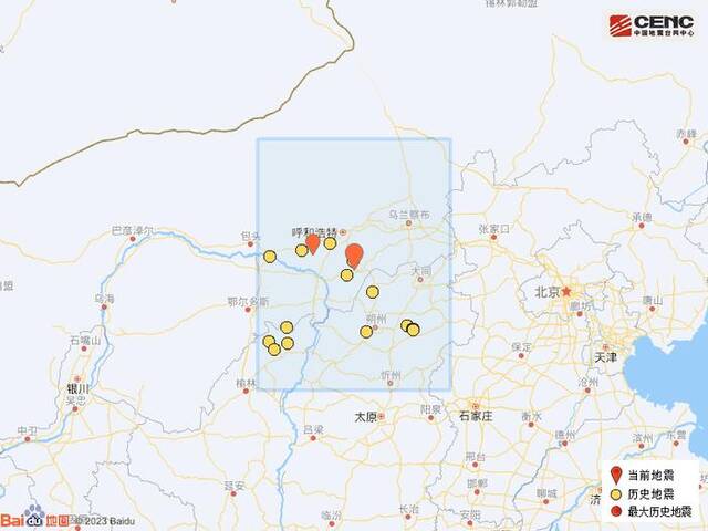 内蒙古呼和浩特市和林格尔县发生3.3级地震