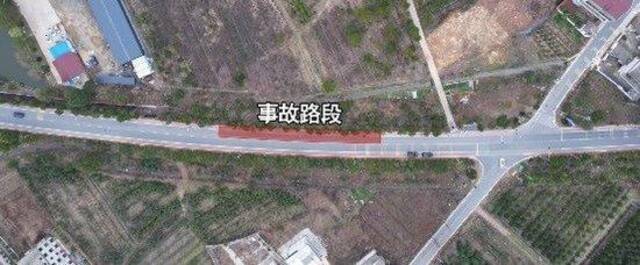 事故现场道路图。（事故调查组供图）