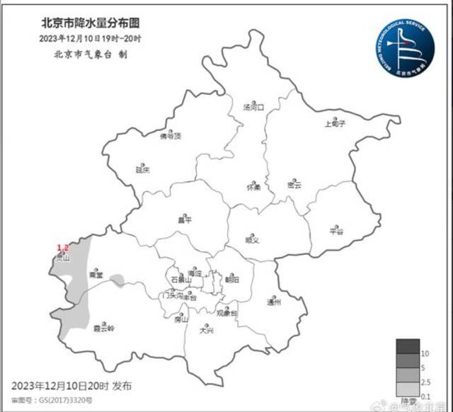 雪来啦！北京房山、门头沟部分地区已出现降雪