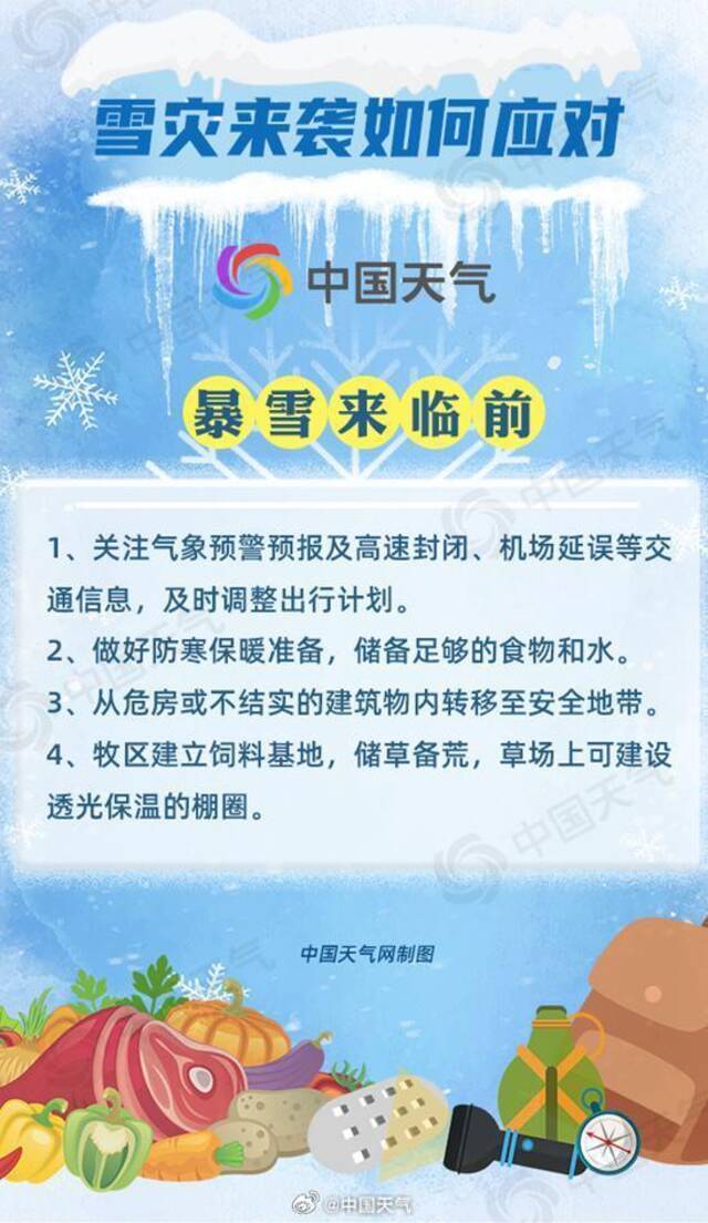 华北黄淮累计雪量将达近10年同期最高，寒潮暴雪二级应急启动