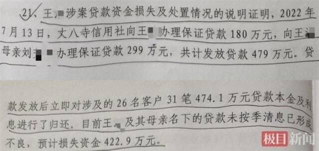 王某及其母亲贷款400多万元还债（受访者供图）