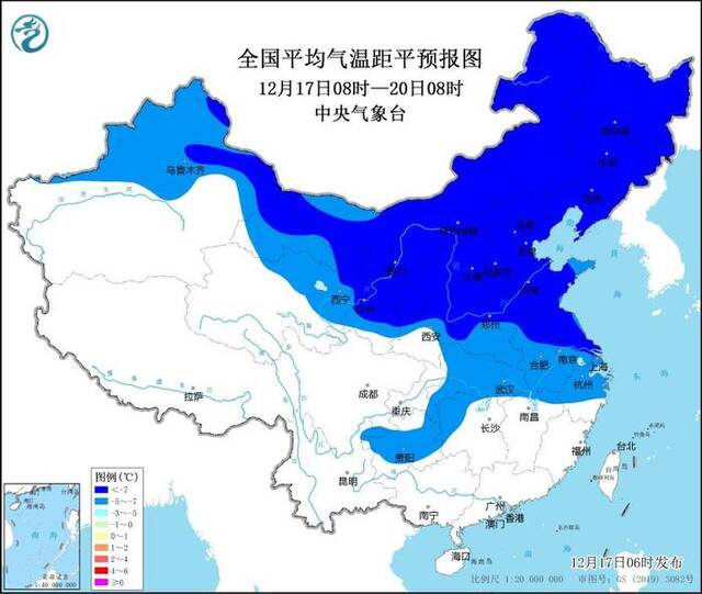 中央气象台：未来一周我国大部地区将持续低温 长江中下游等地有雨雪天气