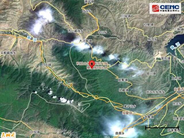 甘肃临夏州积石山县发生6.2级地震，周边有多个县城、村庄