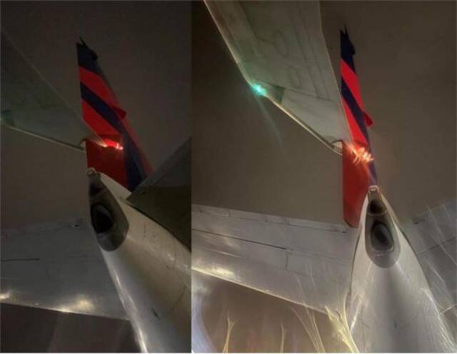 台媒：长荣航空客机在旧金山起飞前与另一架美国客机发生擦撞，现场画面曝光