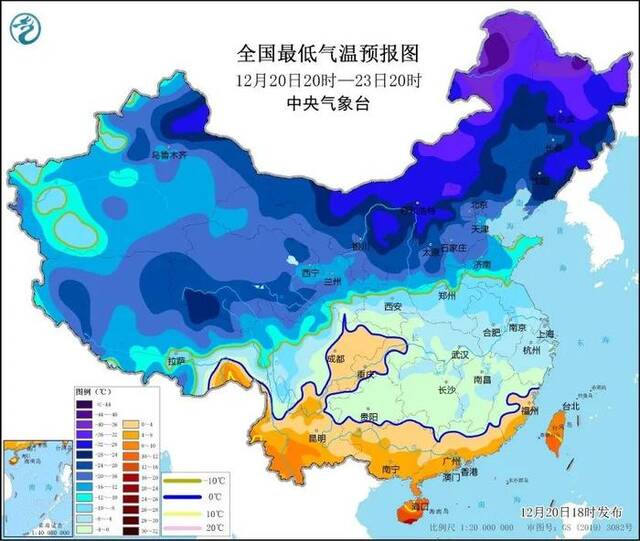 “冻”感十足！0℃线将抵达华南北，多地将刷新今冬以来新低