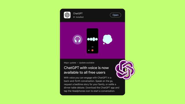 免费用户也能用：ChatGPT 语音功能现已全面开放