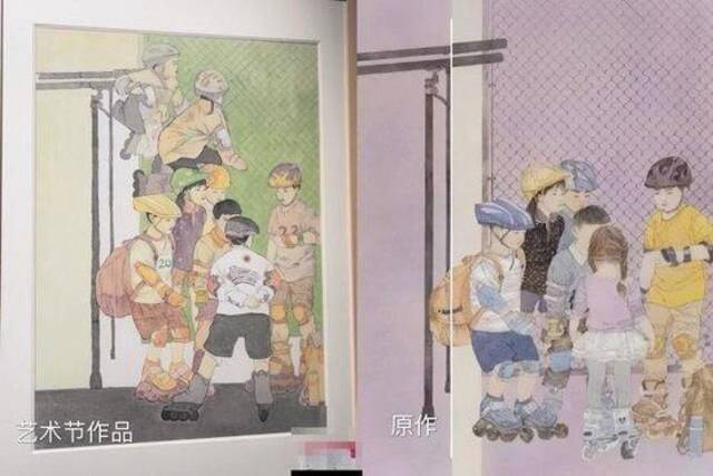 中小学生美术优秀作品展多幅作品涉嫌抄袭，有的甚至和原作一模一样