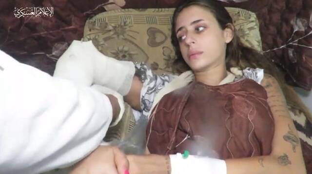 当地时间10月16日，米娅·谢姆出现在哈马斯发布的首个人质视频中