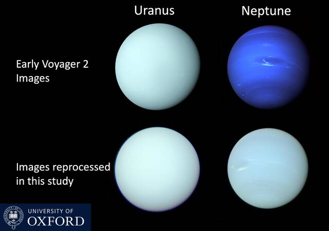 新图像揭示了海王星和天王星的真实面貌