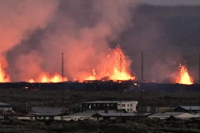 ▲冰岛在过去3年中经历了5次火山喷发