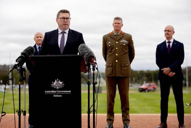 澳大利亚国防工业部长康罗伊宣布导弹生产计划图源：社交媒体