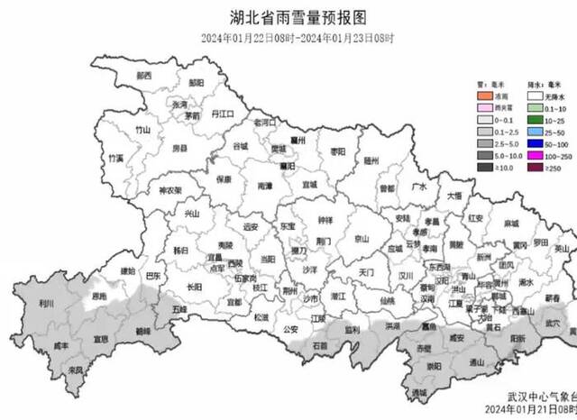 今天夜间到明天白天 湖北多地将有积雪