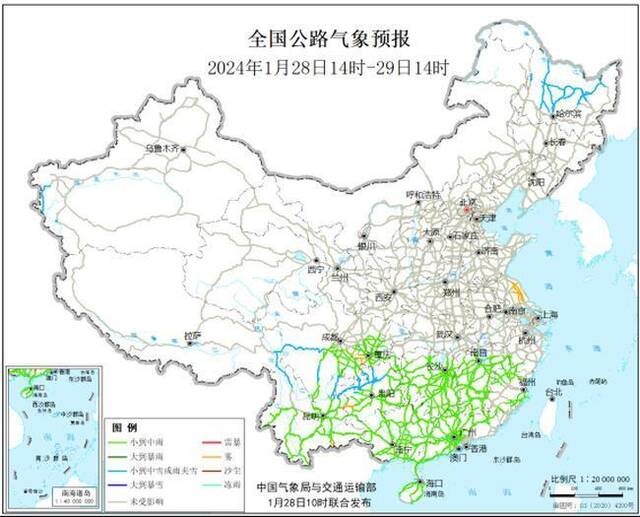 2024春运天气专报：1月31日起中东部地区将迎大范围雨雪天气过程