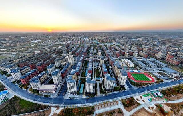 这是雄安新区容东片区（2023年11月23日摄，无人机照片）。新华社记者牟宇摄